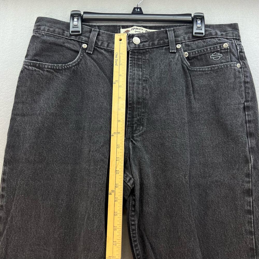 Harley Davidson Jeans Men's 36x30 Black Relaxed Fit Straight Leg Motor Clothes - Picture 13 of 15